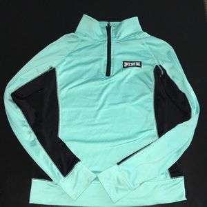 Victorias secret pink ultimate half zip sweater